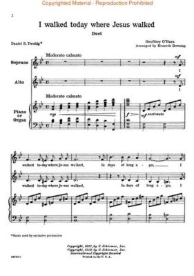 i walked today where jesus walked sheet music pdf: A Journey Through Music and Spirituality